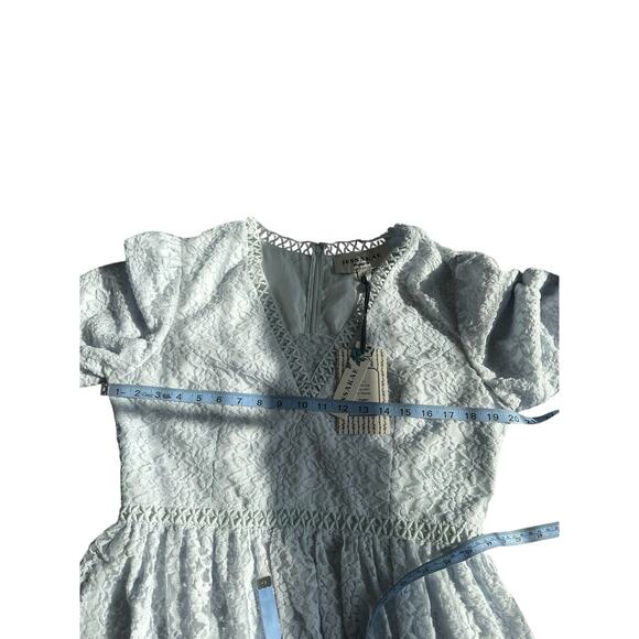 NWT Jessakae Leah Ryder Felicia Blue Dainty Lace Giupure Coquette Dress Size XL - Picture 12 of 15